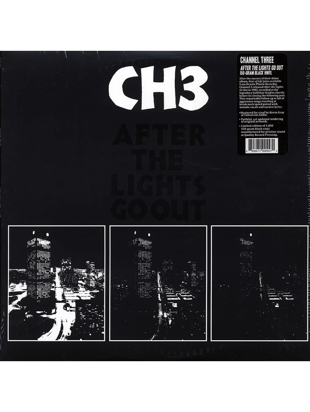 CHANNEL 3 - AFTER THE LIGHTS GO OUT LP VINYL RECORD CH3 punk rock new wave